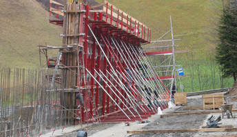 Prettau Schalung Tunnelmauer